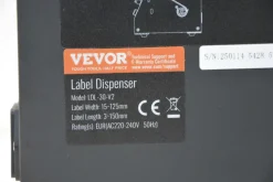 VEVOR Automatischer Etikettenspender 15-125mm einstellbare Geschwindigkeit