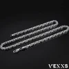 VEXXS Königskette 4/6mm, 18K Gold beschichtet, Edelstahl, Byzantinische
