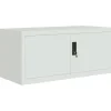 vidaXL Aktenschrank Hellgrau 90x40x240 cm Stahl