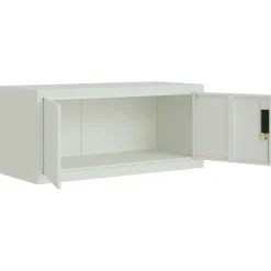 vidaXL Aktenschrank Hellgrau 90x40x240 cm Stahl