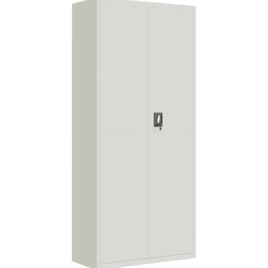 vidaXL Aktenschrank Hellgrau 90x40x240 cm Stahl