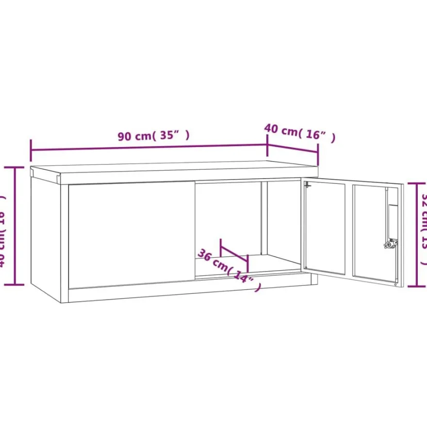 vidaXL Aktenschrank Hellgrau 90x40x240 cm Stahl
