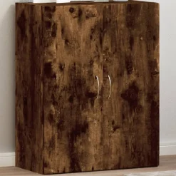 vidaXL Aktenschrank Räuchereiche 60x32x77,5 cm Holzwerkstoff