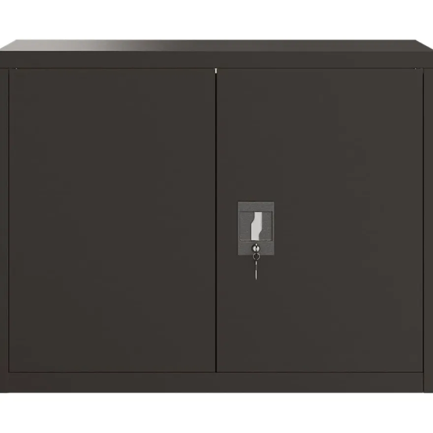 vidaXL Aktenschrank Schwarz 90x40x70 cm Stahl
