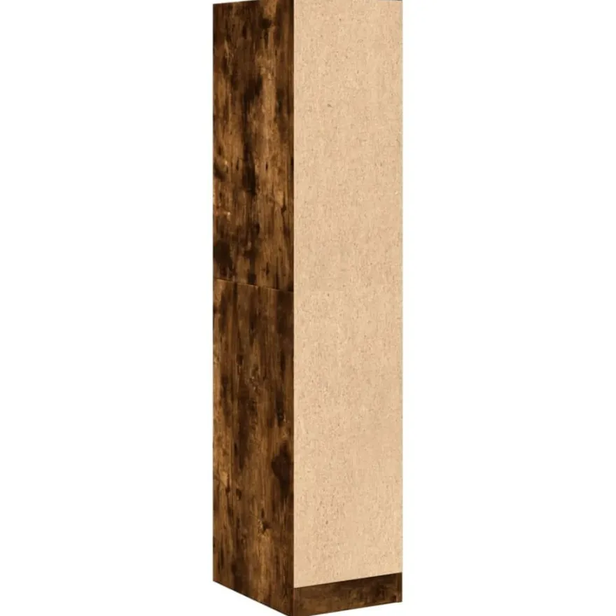 vidaXL Apothekerschrank Räuchereiche 30x41x144,5 cm Holzwerkstoff