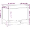 vidaXL Aufbewahrungsbox mit Deckel Eichen-Optik 60x40x51,5 cm