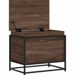 vidaXL Aufbewahrungsbox mit Deckel Eichen-Optik 60x40x51,5 cm