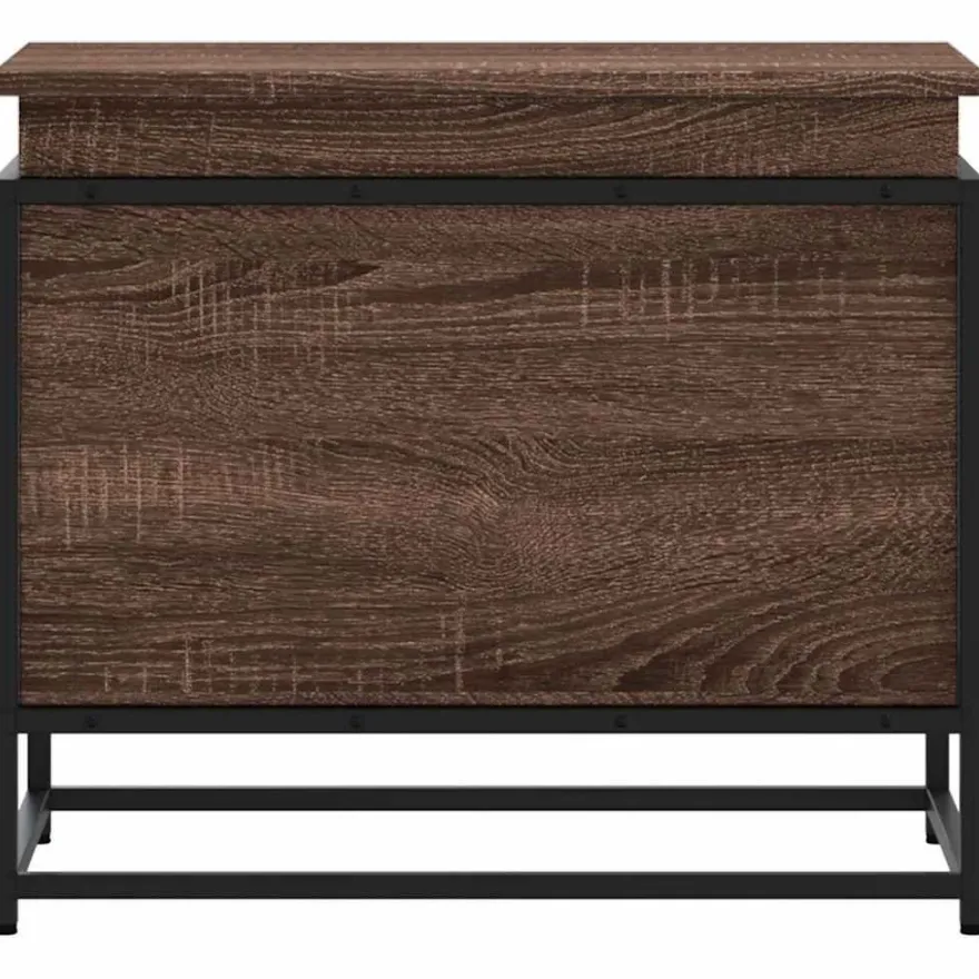 vidaXL Aufbewahrungsbox mit Deckel Eichen-Optik 60x40x51,5 cm