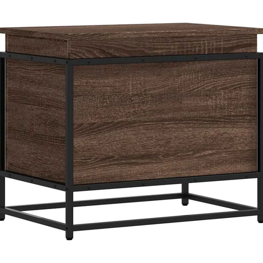 vidaXL Aufbewahrungsbox mit Deckel Eichen-Optik 60x40x51,5 cm