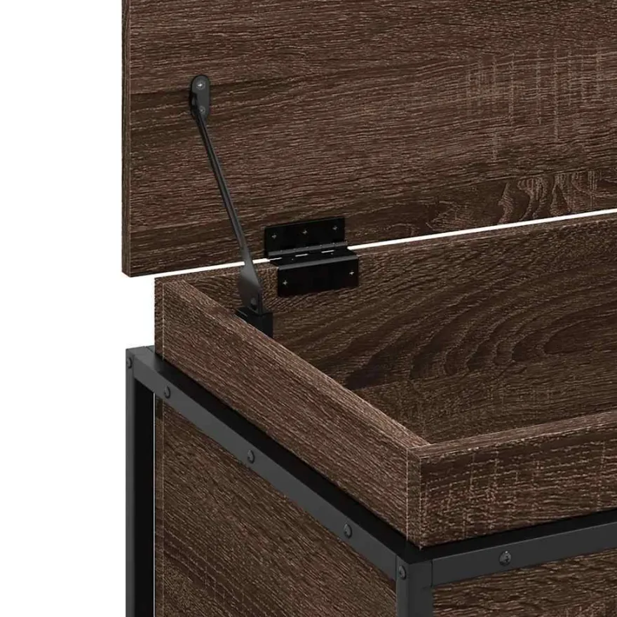 vidaXL Aufbewahrungsbox mit Deckel Eichen-Optik 60x40x51,5 cm