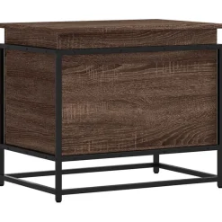 vidaXL Aufbewahrungsbox mit Deckel Eichen-Optik 60x40x51,5 cm
