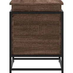 vidaXL Aufbewahrungsbox mit Deckel Eichen-Optik 60x40x51,5 cm