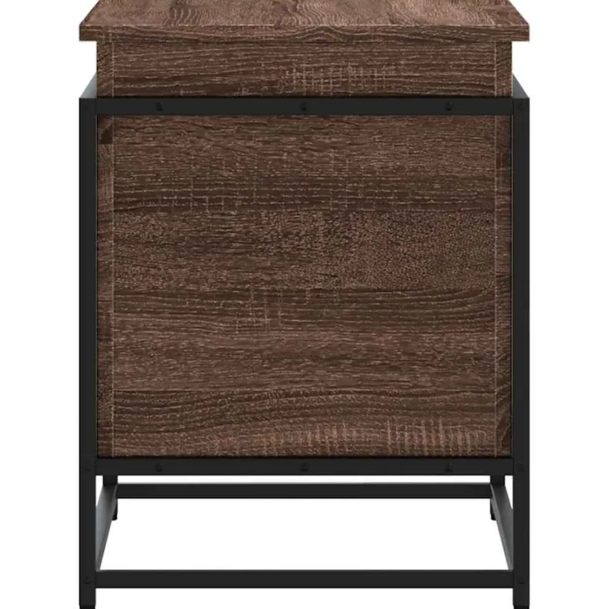vidaXL Aufbewahrungsbox mit Deckel Eichen-Optik 60x40x51,5 cm