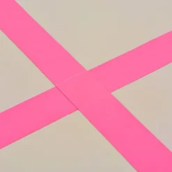 vidaXL Aufblasbare Gymnastikmatte mit Pumpe 800×100×10 cm PVC Rosa