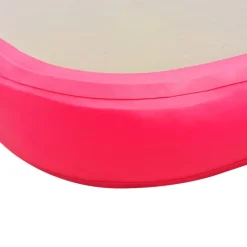 vidaXL Aufblasbare Gymnastikmatte mit Pumpe 800×100×10 cm PVC Rosa