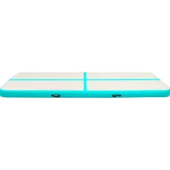 vidaXL Aufblasbare Gymnastikmatte mit Pumpe 500x100x15 cm PVC Grün