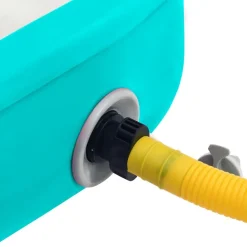 vidaXL Aufblasbare Gymnastikmatte mit Pumpe 500x100x15 cm PVC Grün