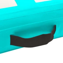 vidaXL Aufblasbare Gymnastikmatte mit Pumpe 500x100x15 cm PVC Grün