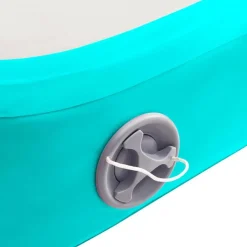 vidaXL Aufblasbare Gymnastikmatte mit Pumpe 500x100x15 cm PVC Grün