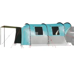 vidaXL Autozelt 4 Personen Blau Wasserfest