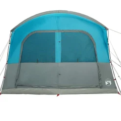 vidaXL Autozelt 4 Personen Blau Wasserfest