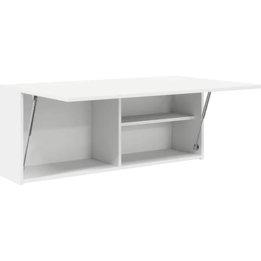 vidaXL Bad-Wandschrank Weiß 100x25x40 cm Holzwerkstoff