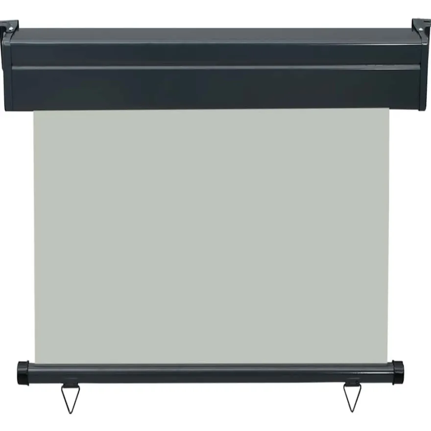 vidaXL Balkon-Seitenmarkise 85x250 cm Grau