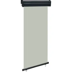 vidaXL Balkon-Seitenmarkise 85x250 cm Grau
