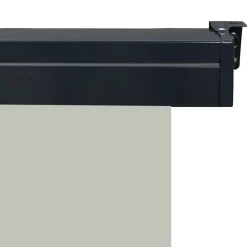 vidaXL Balkon-Seitenmarkise 85x250 cm Grau