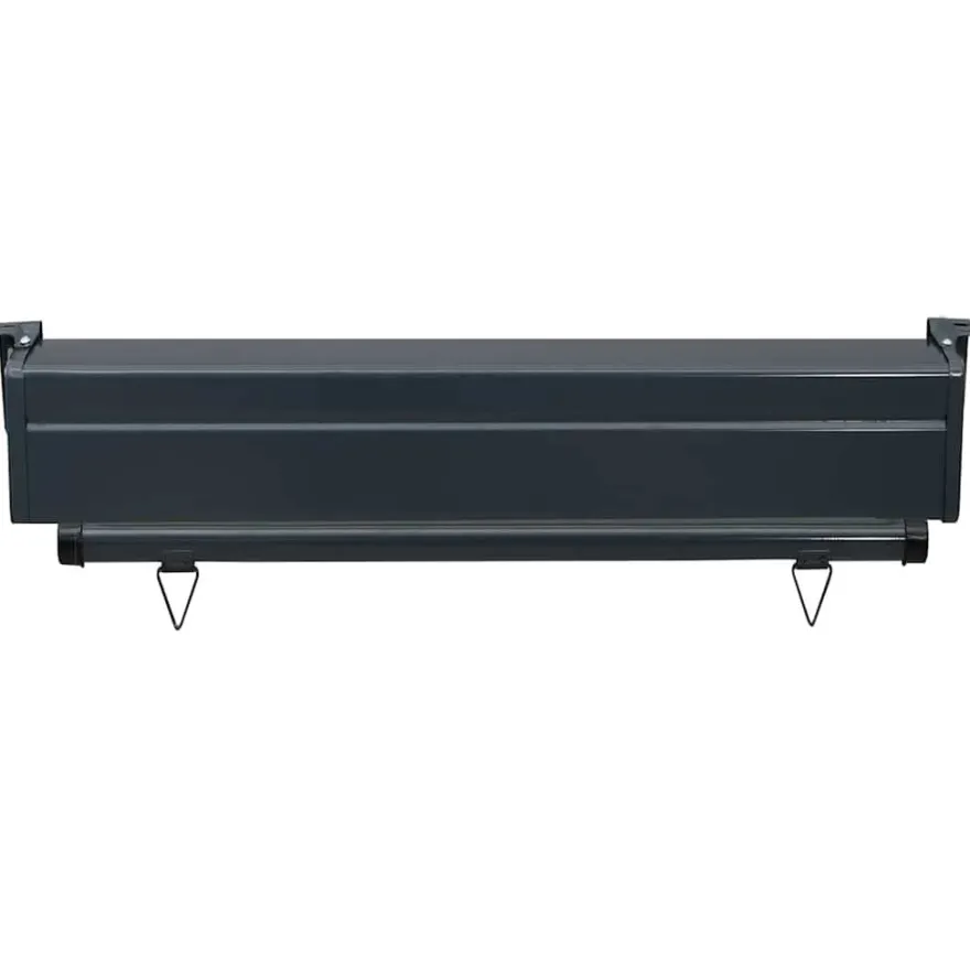 vidaXL Balkon-Seitenmarkise 85x250 cm Grau