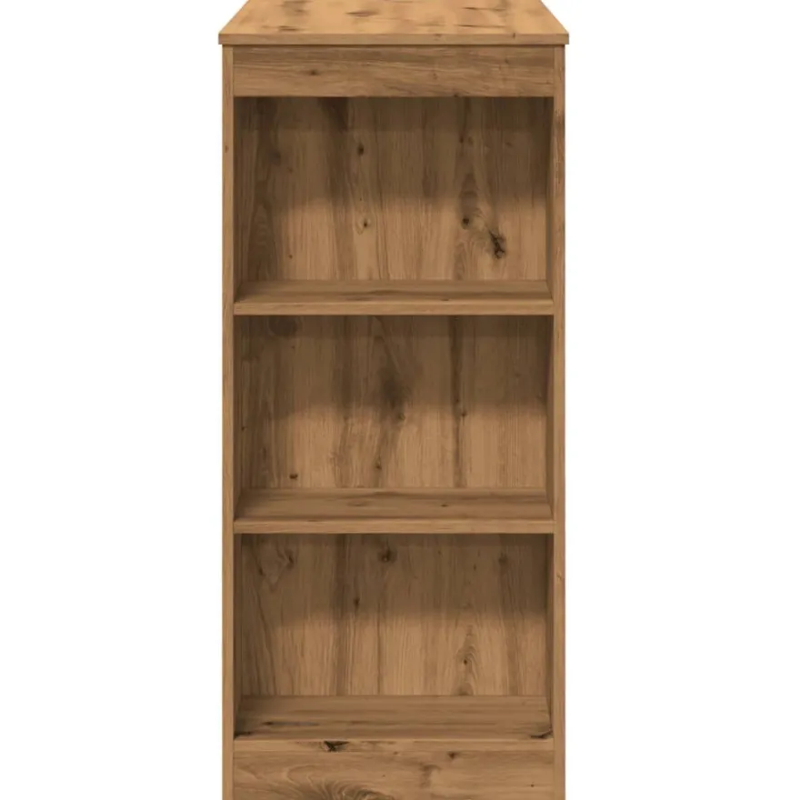 vidaXL Bartisch mit Regal Artisan-Eiche 95x47x103,5 cm Holzwerkstoff