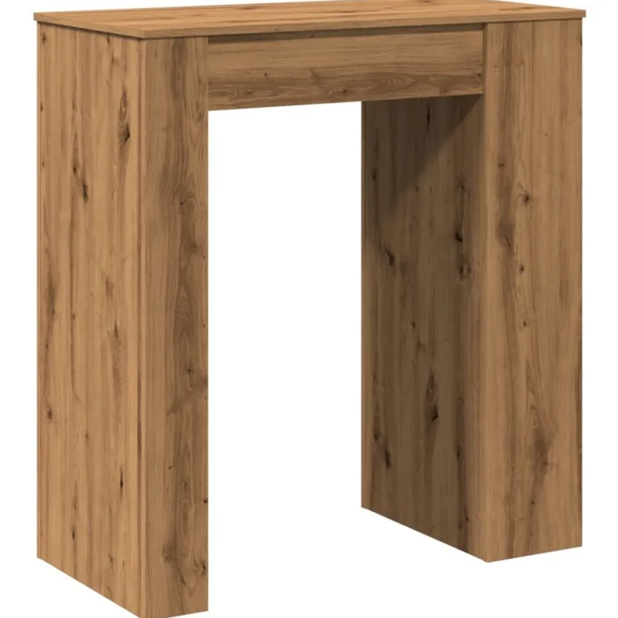 vidaXL Bartisch mit Regal Artisan-Eiche 95x47x103,5 cm Holzwerkstoff