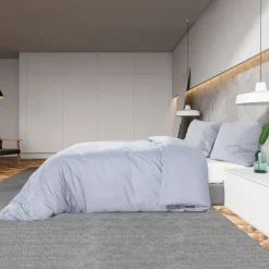 vidaXL Bettwäsche-Set Grau 200x220 cm Leichte Mikrofaser