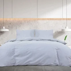 vidaXL Bettwäsche-Set Grau 200x220 cm Leichte Mikrofaser