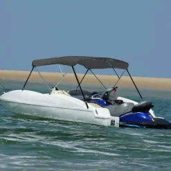 vidaXL 3-Bow Bimini Top Anthrazit 183x160x137 cm