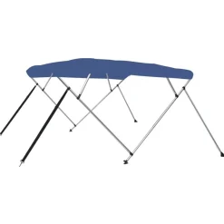 vidaXL 4-Bow Bimini Top Blau 243x180x137 cm