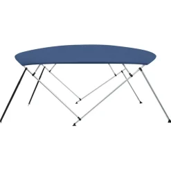 vidaXL 4-Bow Bimini Top Marineblau 243x(230-244)x137 cm