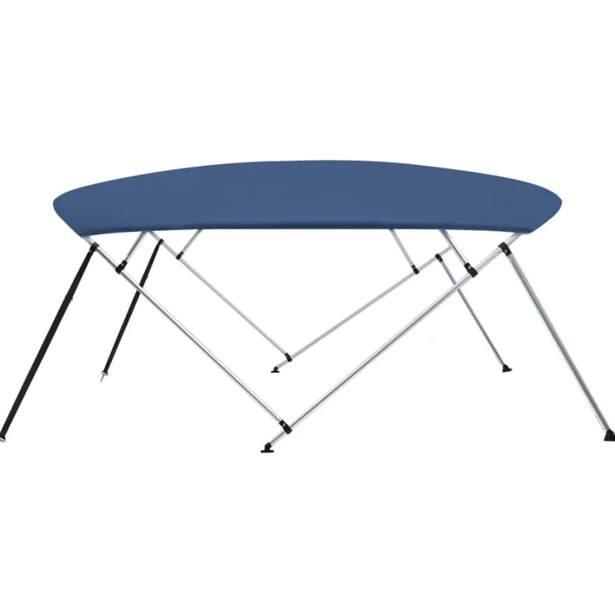 vidaXL 4-Bow Bimini Top Marineblau 243x(230-244)x137 cm