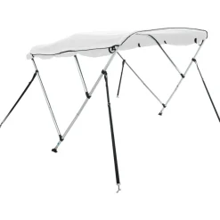vidaXL 3-Bow Bimini-Top mit Seitenteilen 183x(185-198)x137 cm