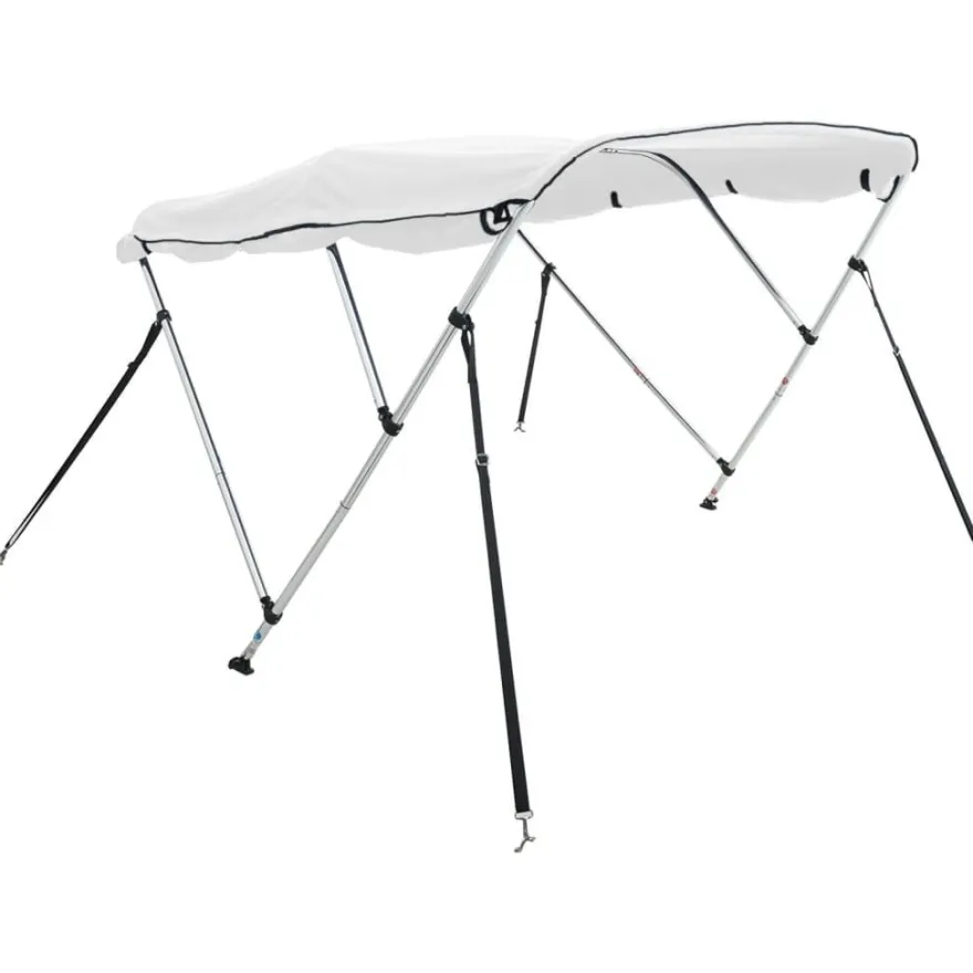 vidaXL 3-Bow Bimini-Top mit Seitenteilen 183x(185-198)x137 cm