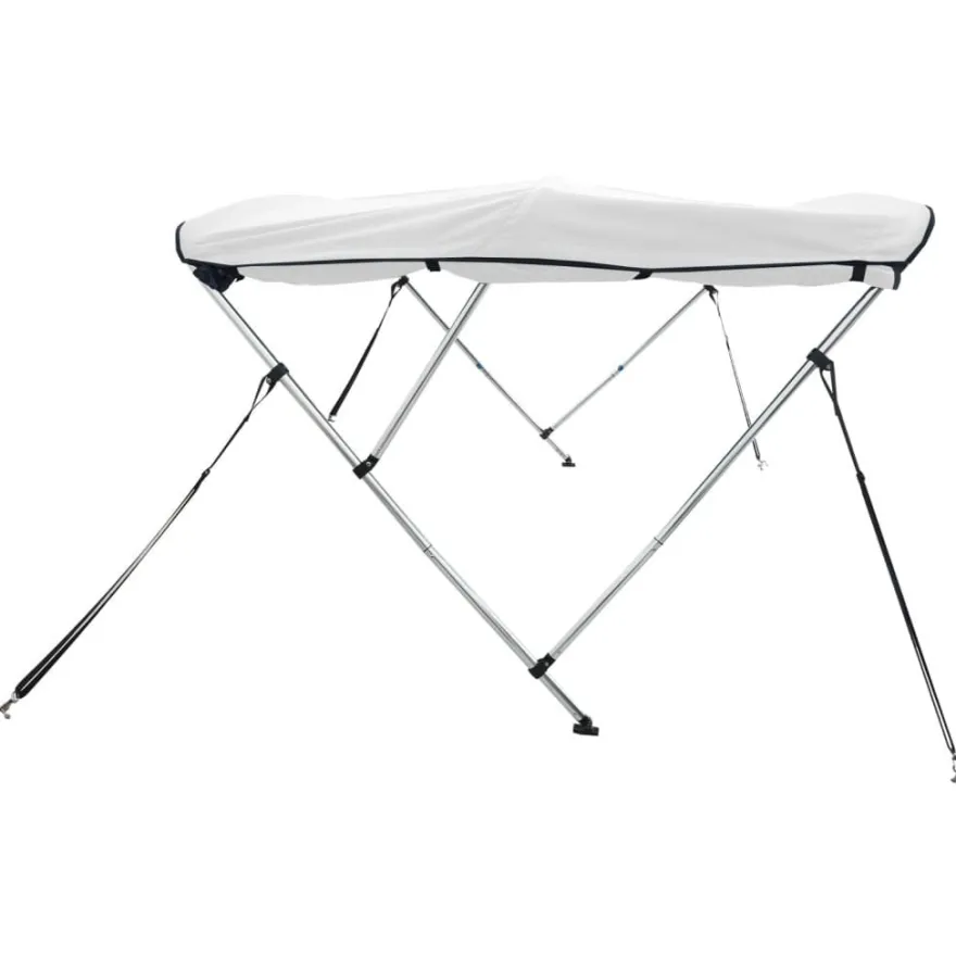 vidaXL 3-Bow Bimini-Top mit Seitenteilen 183x(185-198)x137 cm
