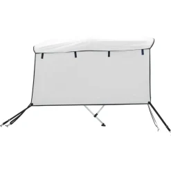 vidaXL 3-Bow Bimini-Top mit Seitenteilen 183x(185-198)x137 cm