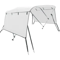 vidaXL 3-Bow Bimini-Top mit Seitenteilen 183x(185-198)x137 cm