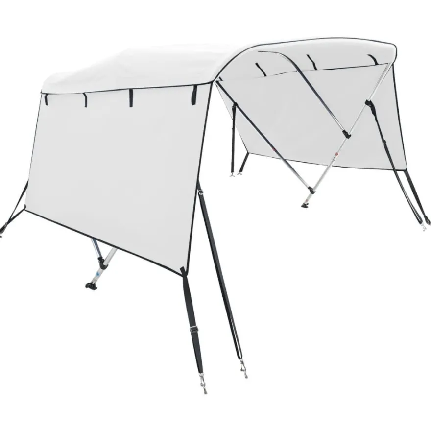 vidaXL 3-Bow Bimini-Top mit Seitenteilen 183x(185-198)x137 cm