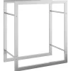 vidaXL Brennholzregal 50x28x56 cm Edelstahl