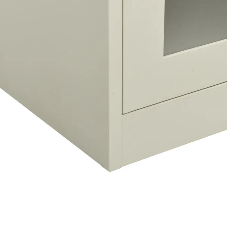 vidaXL Büroschrank Hellgrau 90x40x70 cm Stahl