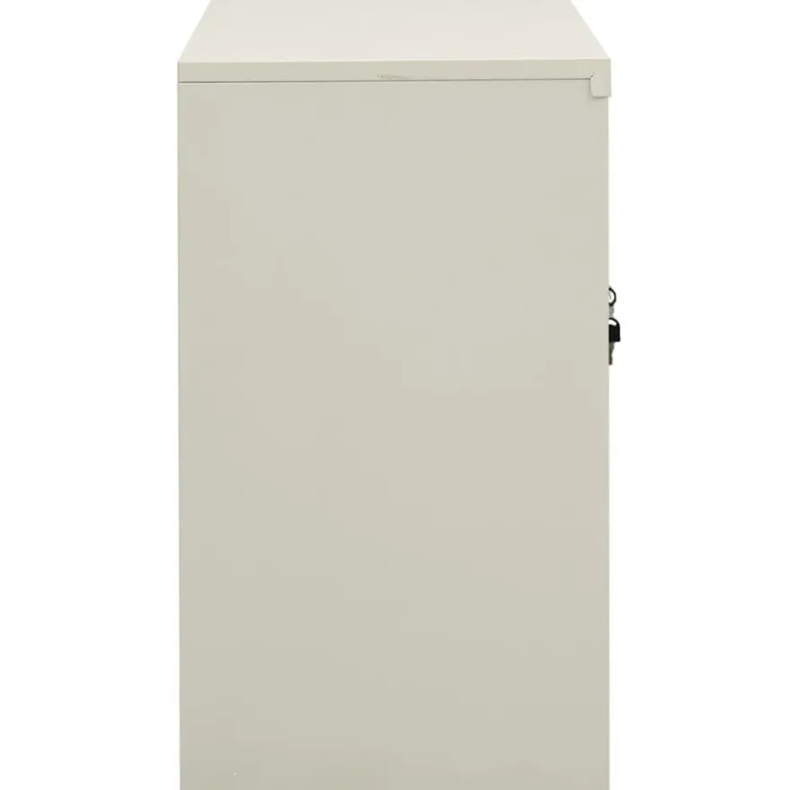 vidaXL Büroschrank Hellgrau 90x40x70 cm Stahl
