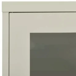 vidaXL Büroschrank Hellgrau 90x40x70 cm Stahl