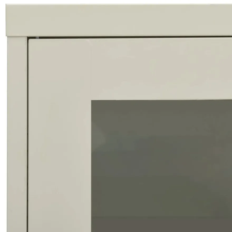 vidaXL Büroschrank Hellgrau 90x40x70 cm Stahl