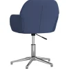 vidaXL Bürostuhl Drehbar Blau Stoff